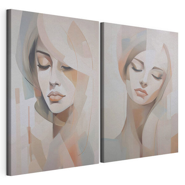 Painting of a woman's face