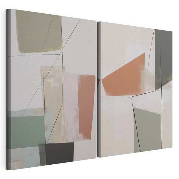 Schilderen in verschillende kleuren Modulaire canvasprint Schilderen in verschillende kleuren