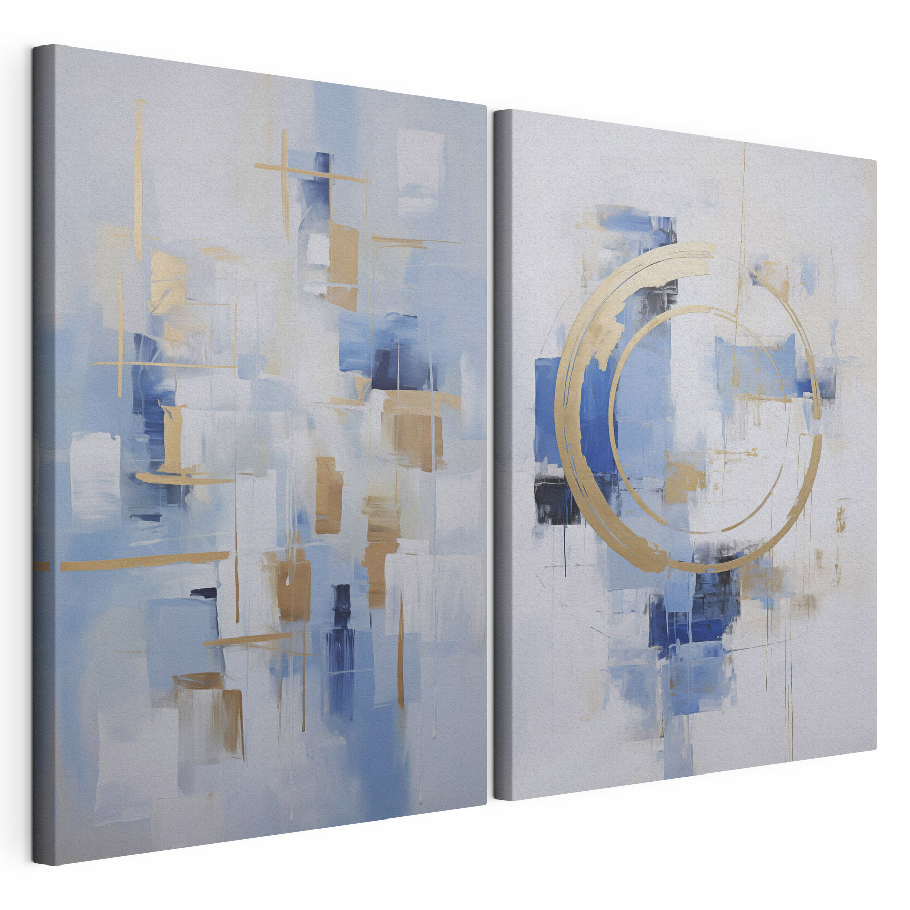 Two paintings of different colors Two paintings of different colors