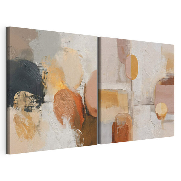 Schilderen in verschillende kleuren Modulaire canvasprint Schilderen in verschillende kleuren