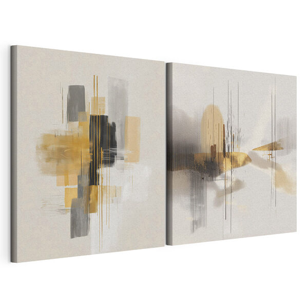 Kunstcollage Modulaire canvasprint Kunstcollage