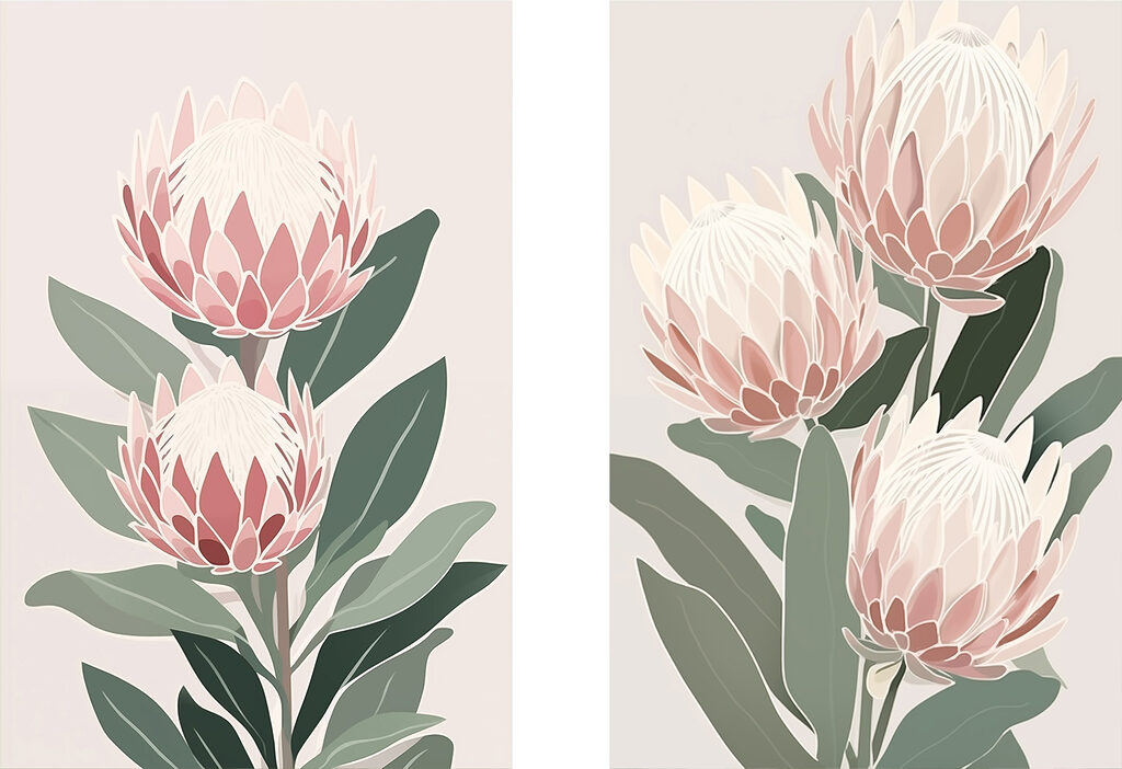 Delicate blooms in soft pastel hues Delicate blooms in soft pastel hues