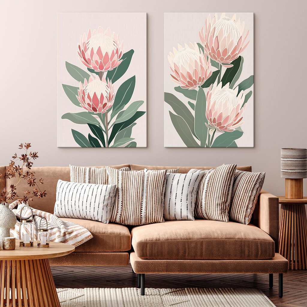 Delicate blooms in soft pastel hues Delicate blooms in soft pastel hues