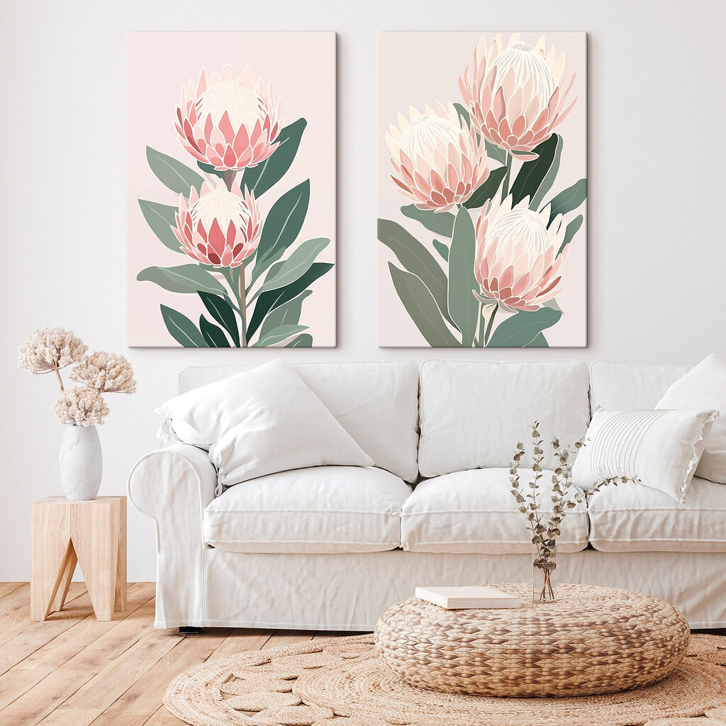 Delicate blooms in soft pastel hues Delicate blooms in soft pastel hues