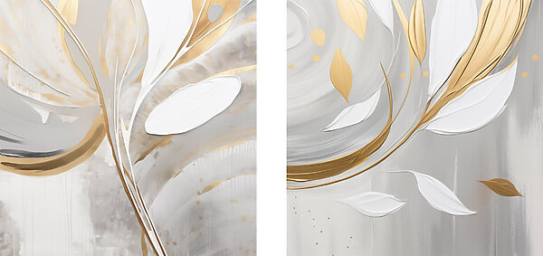 Elegant floral-inspired abstract artwork Elegant floral-inspired abstract artwork