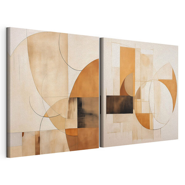 Modulaire canvasprint Twee kunstwerken