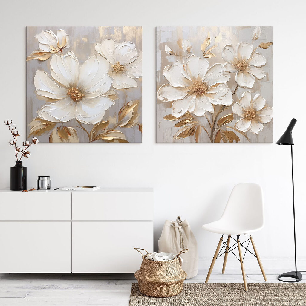 Blooming flowers in soft tones Blooming flowers in soft tones