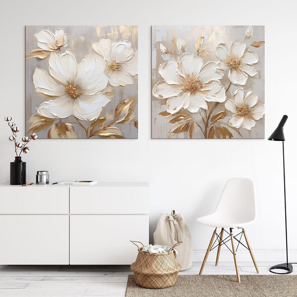 Blooming flowers in soft tones Blooming flowers in soft tones