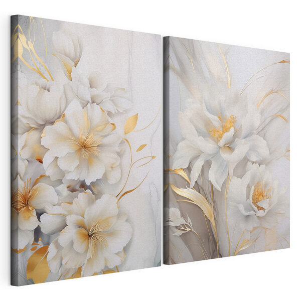 Bloesems in zachte, delicate tinten Modulaire canvasprint Bloesems in zachte, delicate tinten