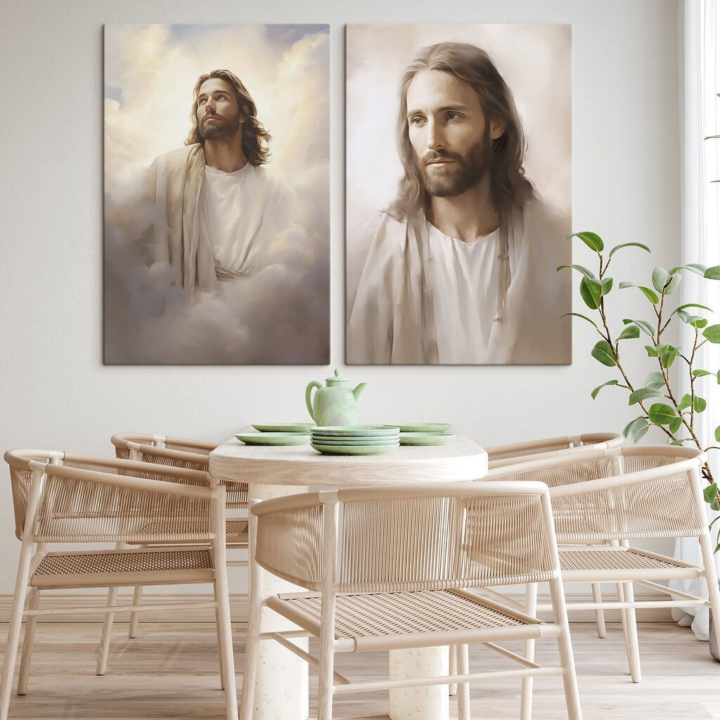 Painting of a man in white robes