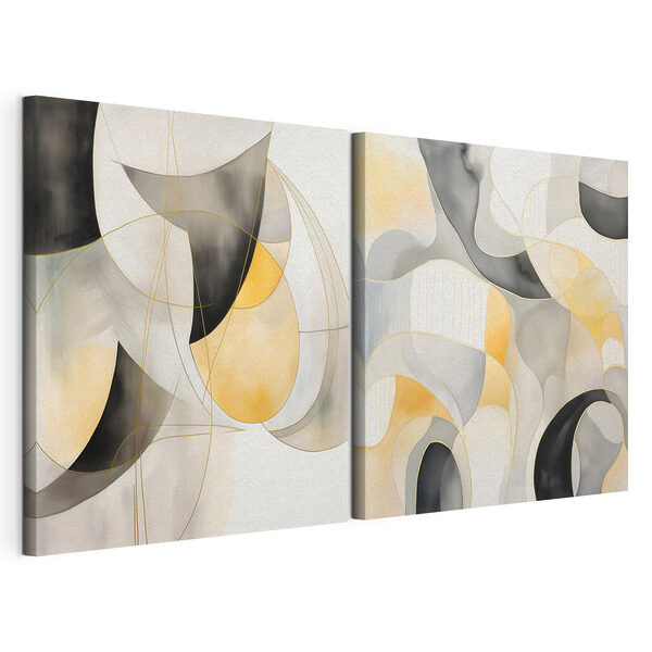 Modulaire canvasprint Twee kunstwerken