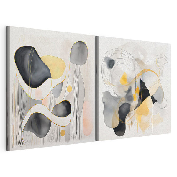 Modulaire canvasprint Twee kunstafbeeldingen