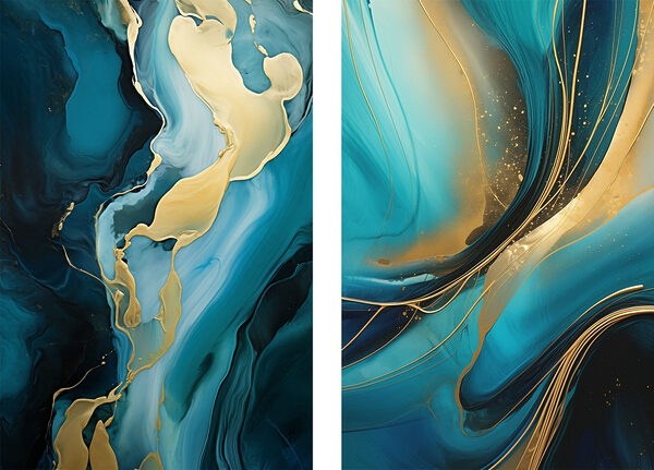 Swirling colors in harmony and beauty