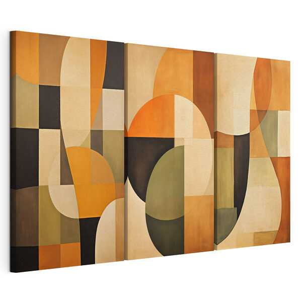 Verzameling kunstwerken Modulaire canvasprint Verzameling kunstwerken