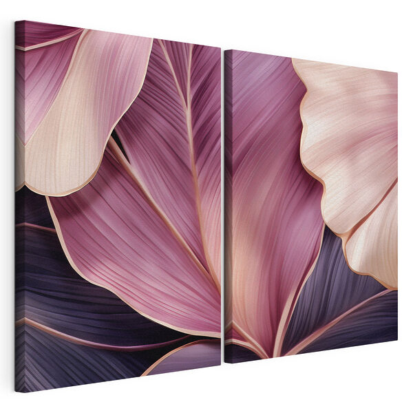 Zachte tinten weerspiegelen de elegantie van de natuur Modulaire canvasprint Zachte tinten weerspiegelen de elegantie van de natuur
