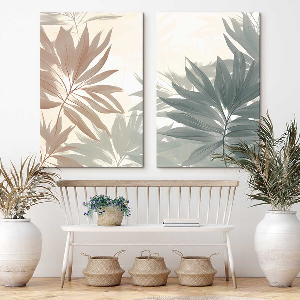 Soft hues of delicate foliage