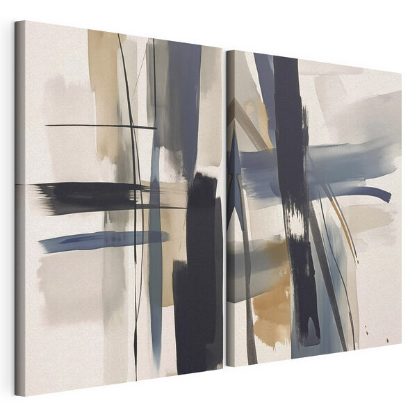 Modulaire canvasprint Twee kunstwerken