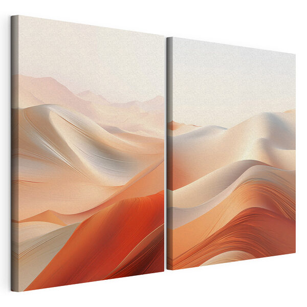 Screenshot van een woestijn Modulaire canvasprint Screenshot van een woestijn