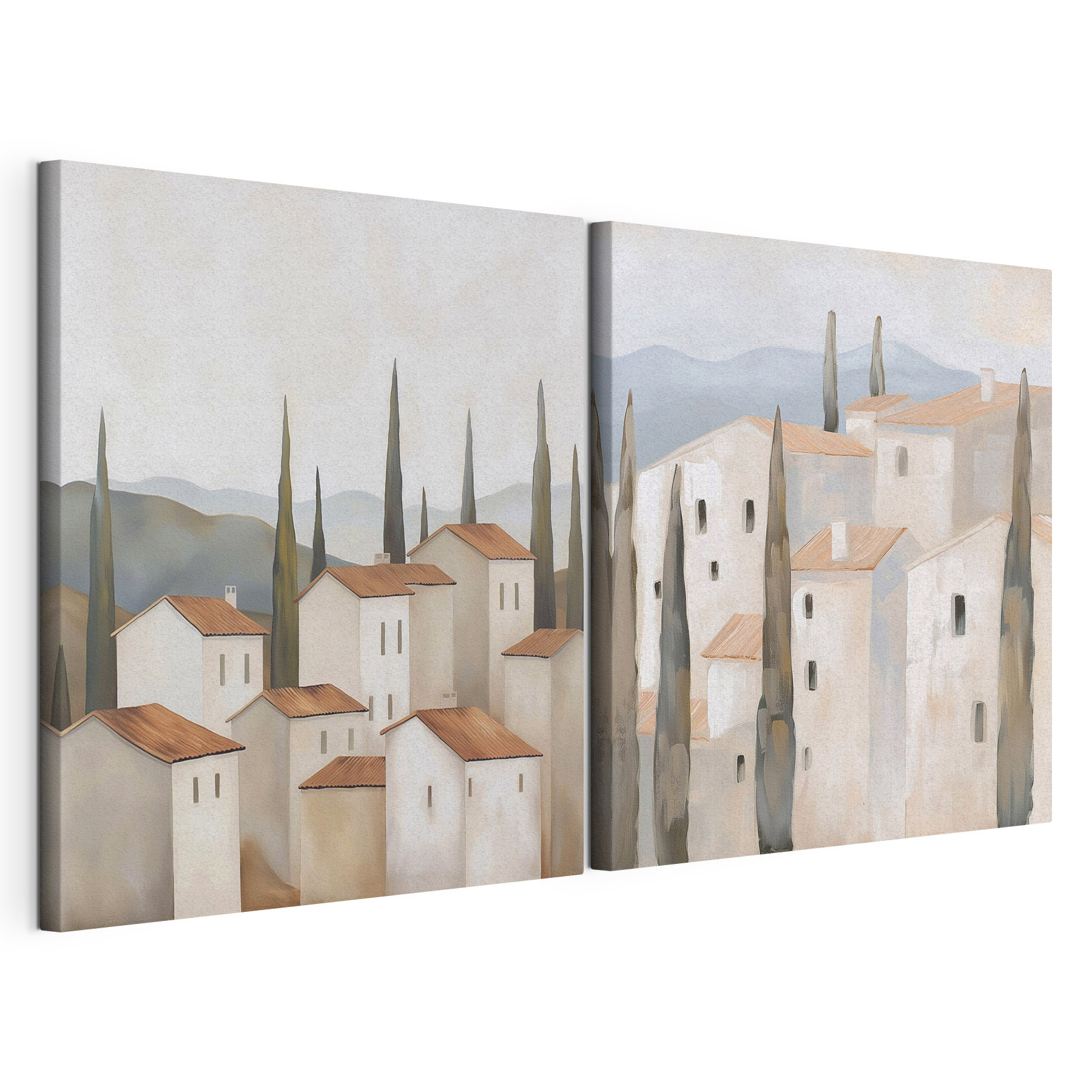 Painting of a village