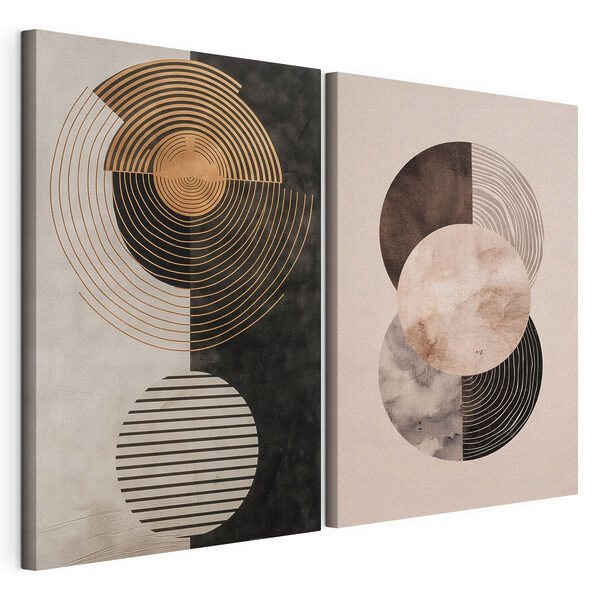 Modulaire canvasprint Twee kunstwerken
