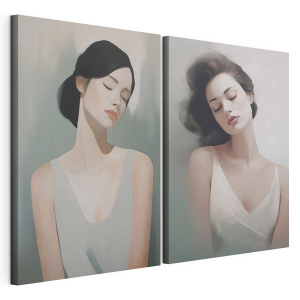 Modulaire canvasprint Zachte uitingen van serene schoonheid