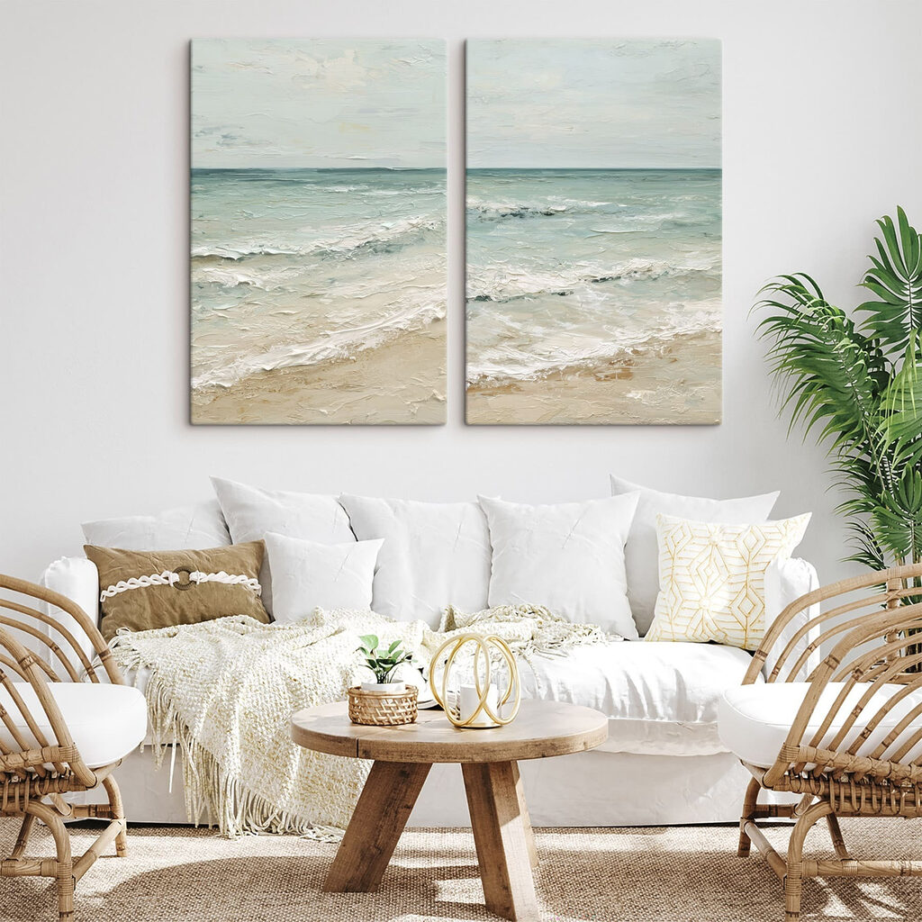 Painting of a beach Painting of a beach