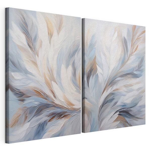 Zachte tinten van de zachte adem van de natuur Modulaire canvasprint Zachte tinten van de zachte adem van de natuur