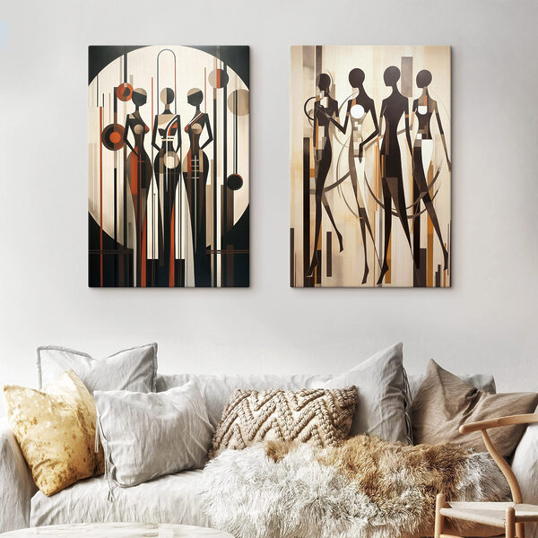 Couple of paintings of women Couple of paintings of women