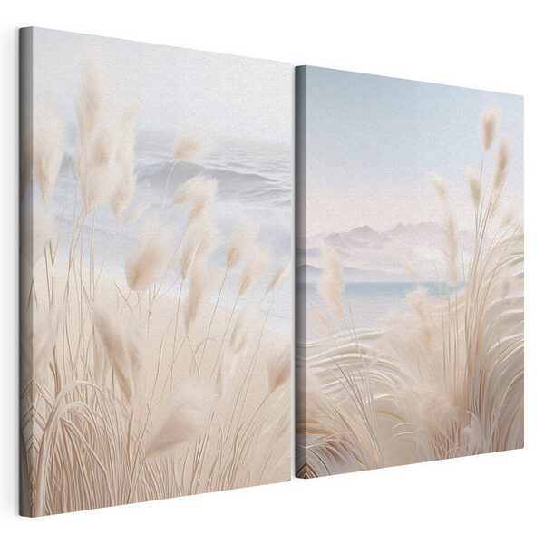 Een zacht briesje over het rustige water Modulaire canvasprint Een zacht briesje over het rustige water