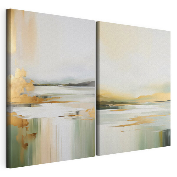 Landschapsschilderij Modulaire canvasprint Landschapsschilderij