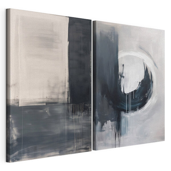 Twee kunstwerken Modulaire canvasprint Twee kunstwerken