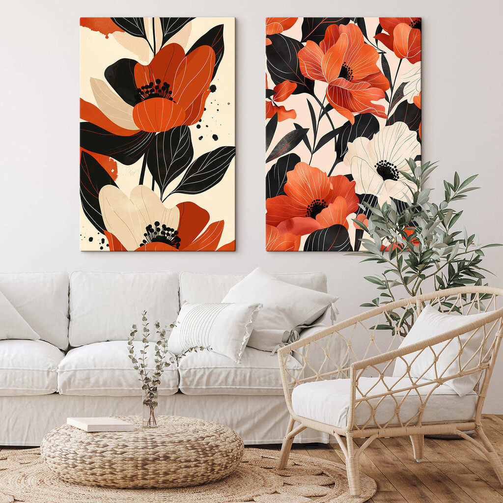 Vibrant blooms in contrasting shades Vibrant blooms in contrasting shades