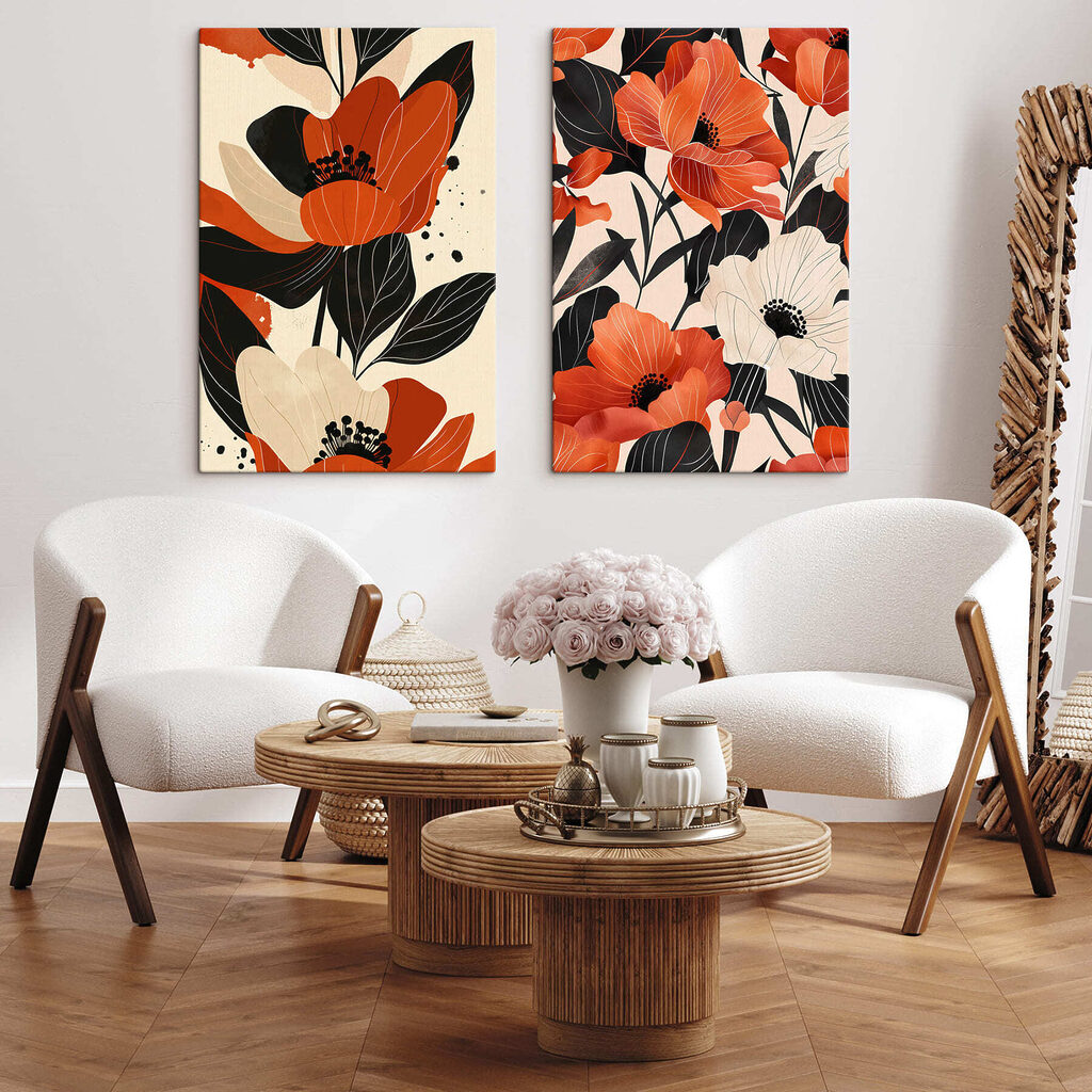 Vibrant blooms in contrasting shades Vibrant blooms in contrasting shades