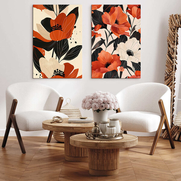 Vibrant blooms in contrasting shades Vibrant blooms in contrasting shades