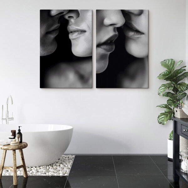 Intimate moments captured in monochrome