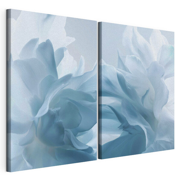 Modulaire canvasprint Zachte bloemblaadjes in zachte tinten