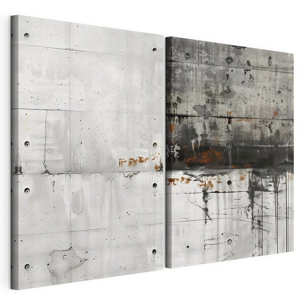 Een opvallend contrast tussen licht en donker Modulaire canvasprint Een opvallend contrast tussen licht en donker