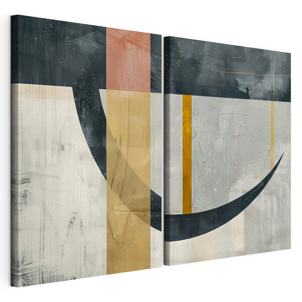 Twee kunstwerken Modulaire canvasprint Twee kunstwerken