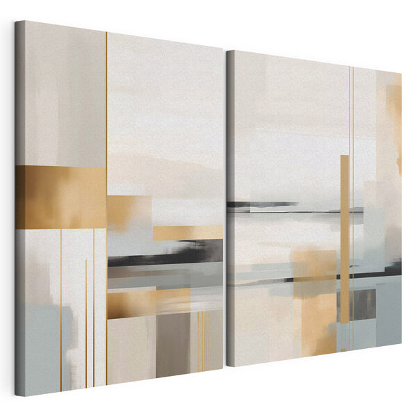 Landschapsschilderij Modulaire canvasprint Landschapsschilderij