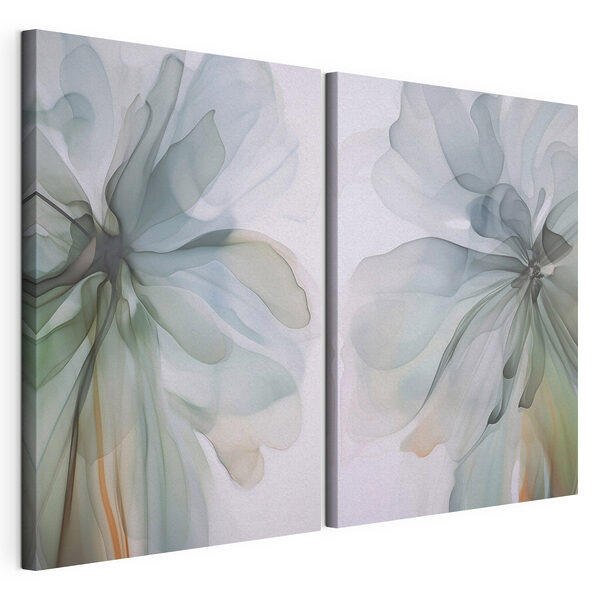 Modulaire canvasprint Zachte, vloeiende bloesems in zachte kleuren (Artikelnummer: m01273) Modulaire canvasprint Modulaire canvasprint Zachte, vloeiende bloesems in zachte kleuren (Artikelnummer: m01273)