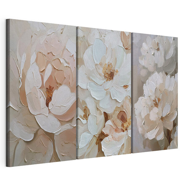 Bloemencollage Modulaire canvasprint Bloemencollage