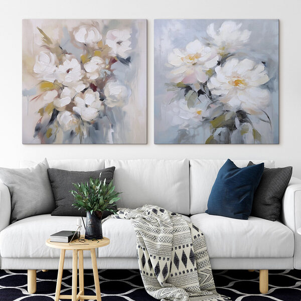 Delicate blooms in soft pastel hues Delicate blooms in soft pastel hues