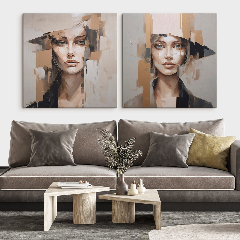 Painting of a woman Painting of a woman