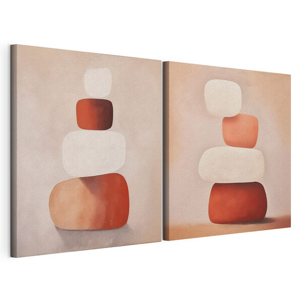 Modulaire canvasprint Schilderij van op elkaar gestapelde voorwerpen (Artikelnummer: m30083) Modulaire canvasprint Modulaire canvasprint Schilderij van op elkaar gestapelde voorwerpen (Artikelnummer: m30083)