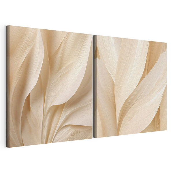 Verfijnde rondingen in zachte tinten Modulaire canvasprint Verfijnde rondingen in zachte tinten