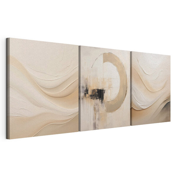 Schilderij van een cirkel Modulaire canvasprint Schilderij van een cirkel