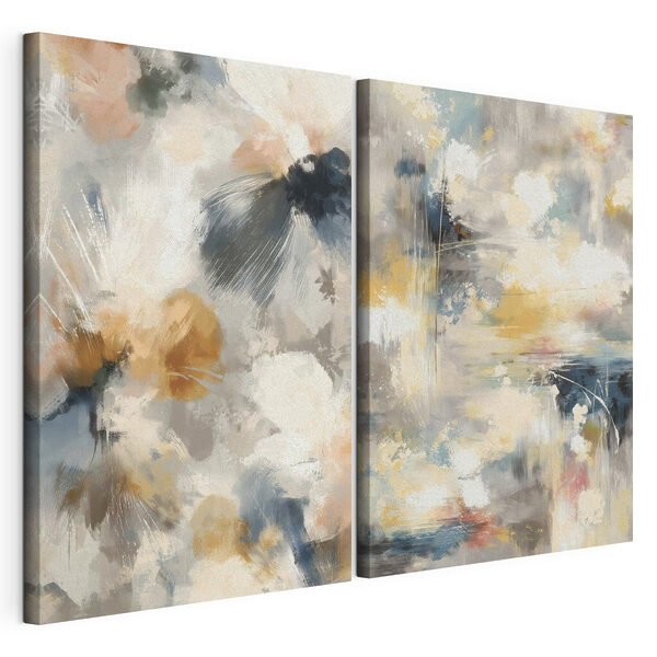 Zachte tinten zorgen voor een rustgevende sfeer Modulaire canvasprint Zachte tinten zorgen voor een rustgevende sfeer