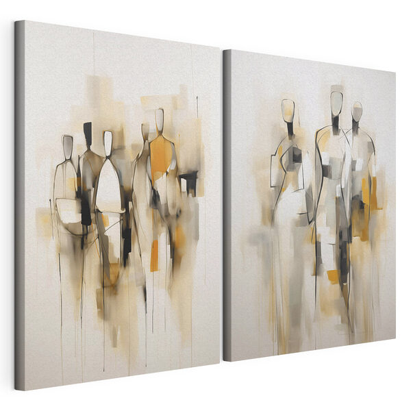 Modulaire canvasprint Een groep mensen in verschillende houdingen (Artikelnummer: m30125) Modulaire canvasprint Modulaire canvasprint Een groep mensen in verschillende houdingen (Artikelnummer: m30125)