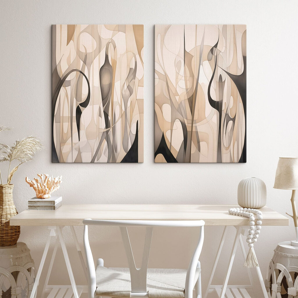 Pair of art pieces Pair of art pieces