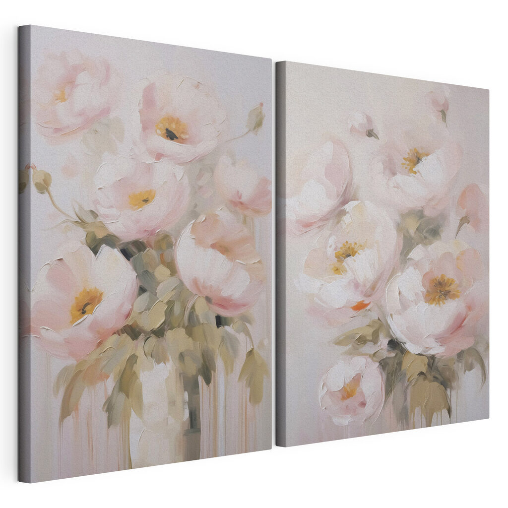 Painting of flowers in a vase Painting of flowers in a vase
